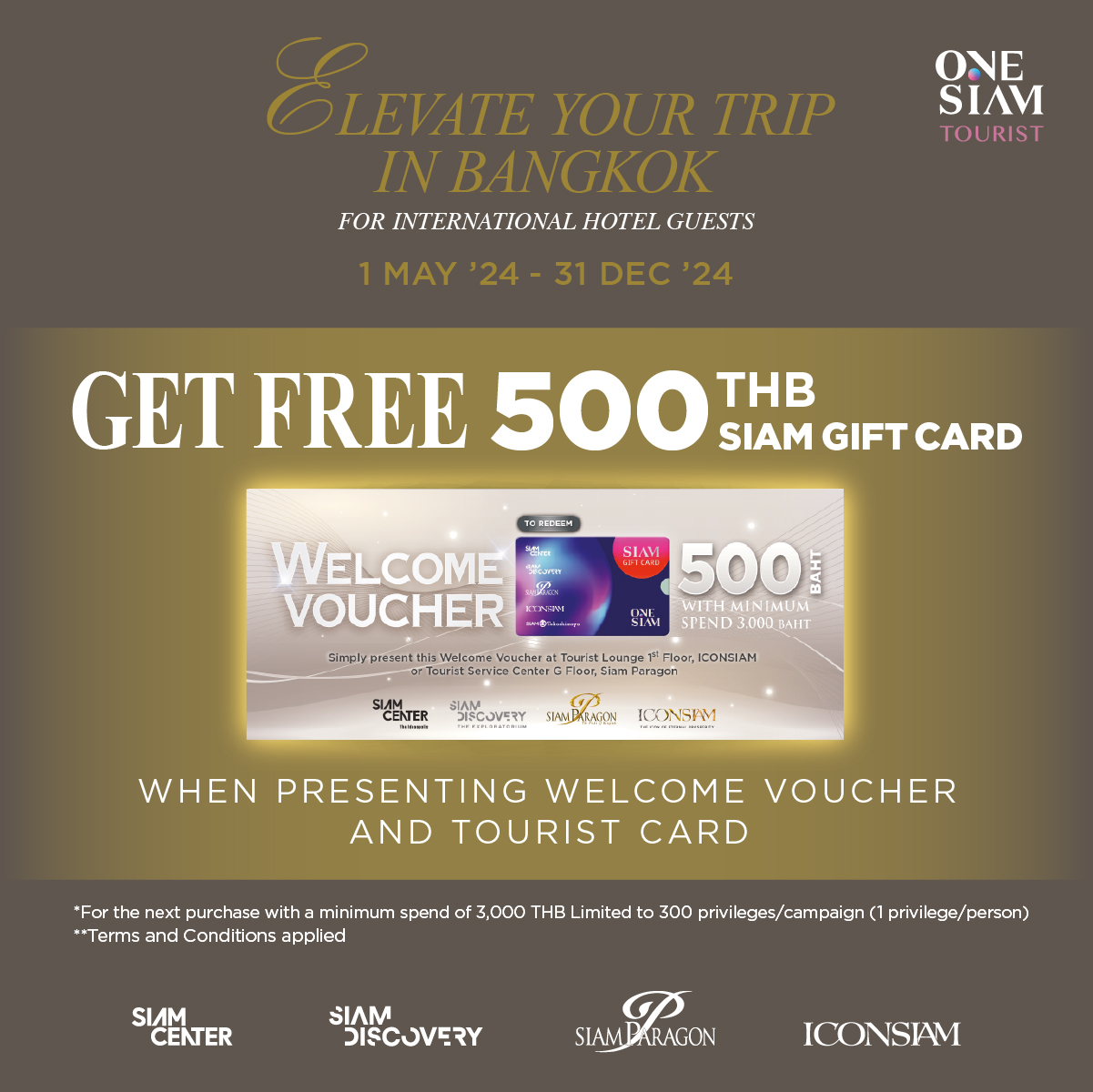 Exclusive for international Hotel Guests