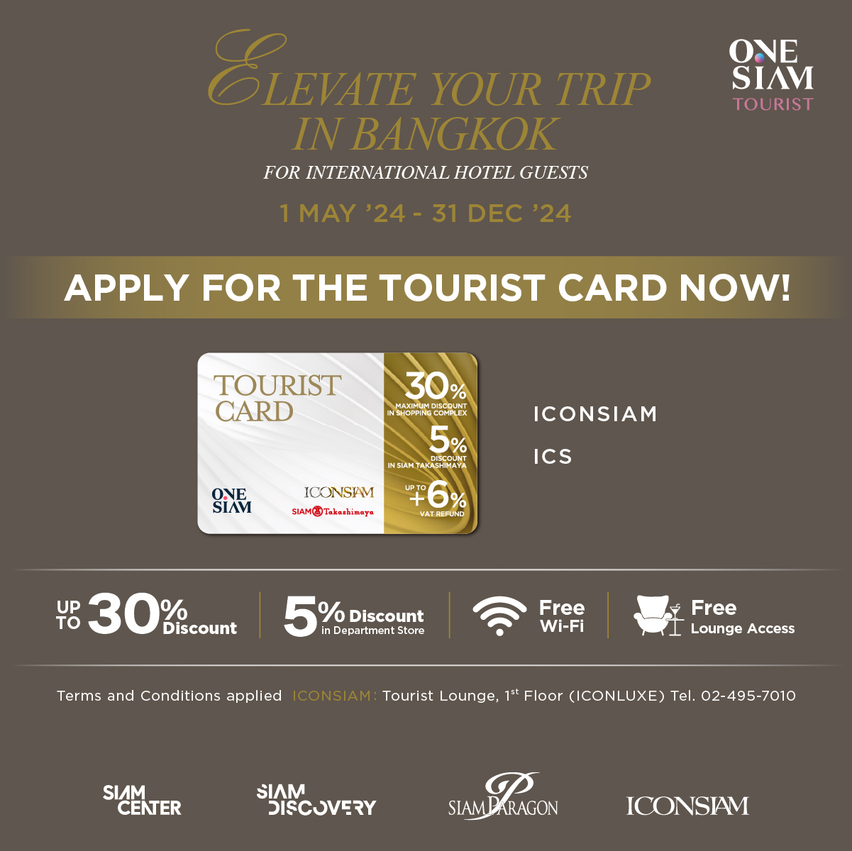 Exclusive for international Hotel Guests